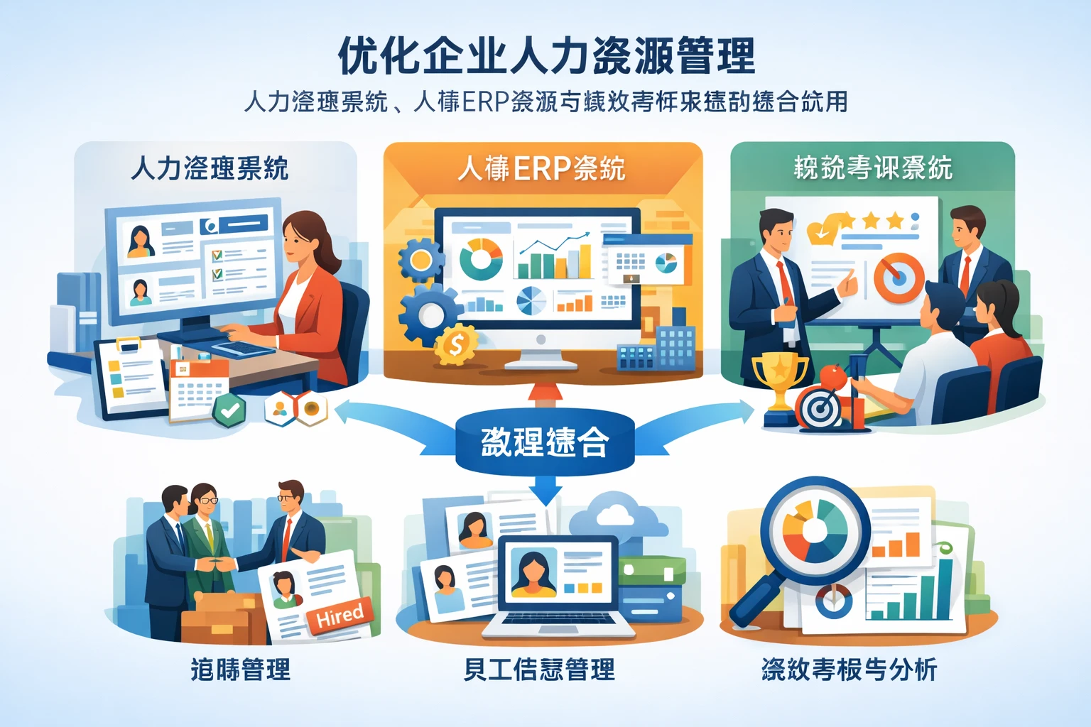 优化企业人力资源管理:人力资源系统、人事ERP系统与绩效考评系统的整合应用