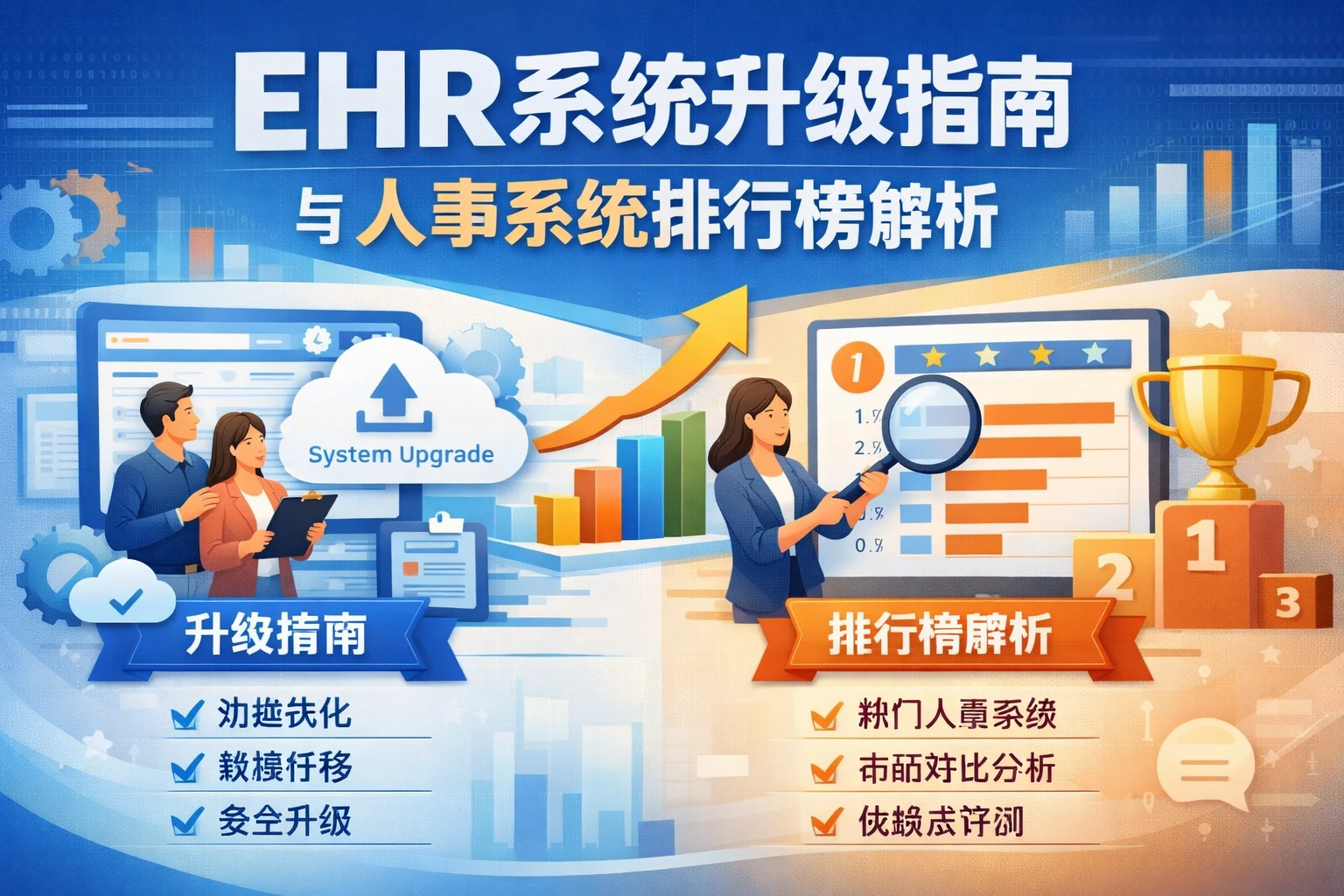ehr系统升级指南与人事系统排行榜解析
