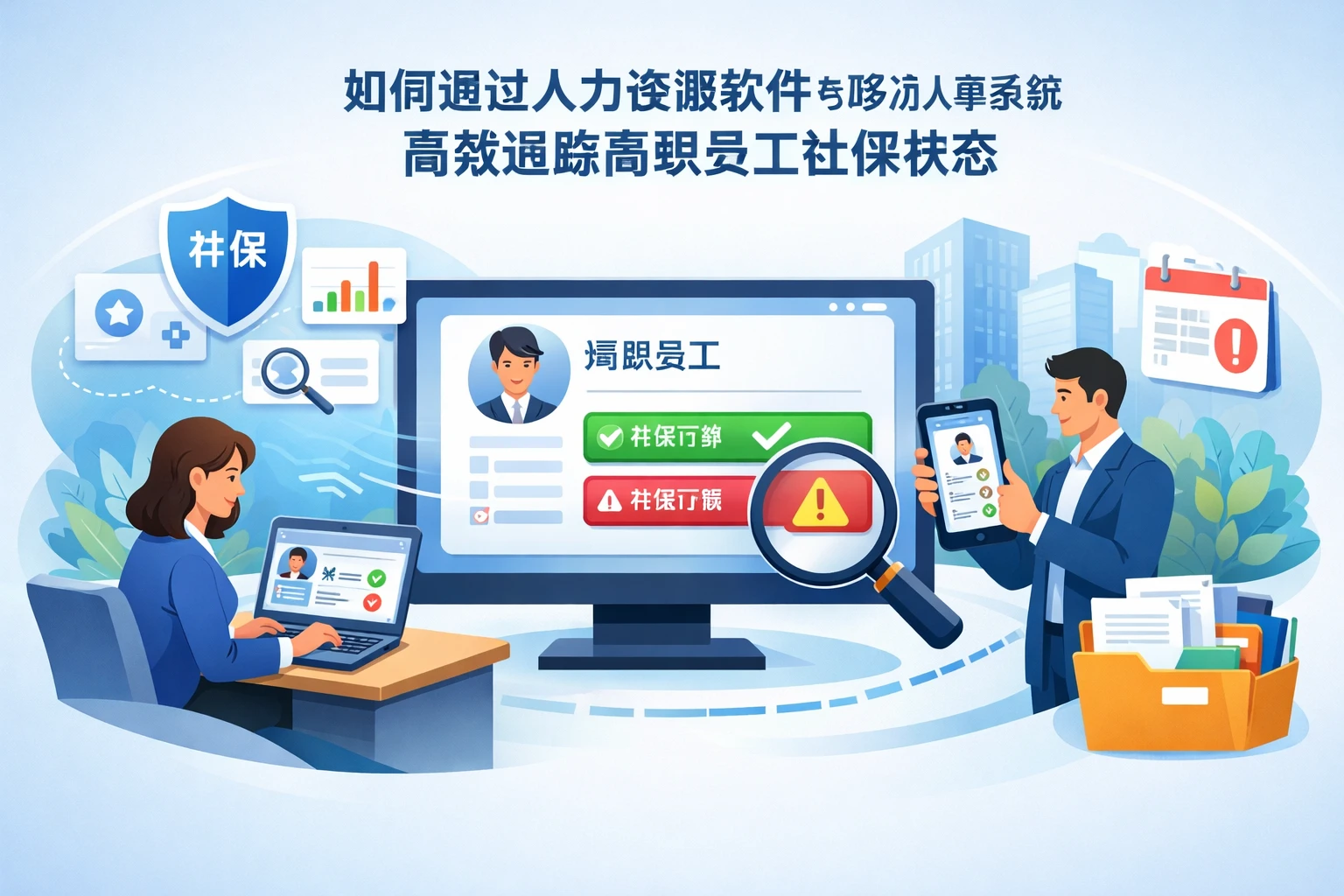 如何通过人力资源软件与移动人事系统高效追踪离职员工社保状态