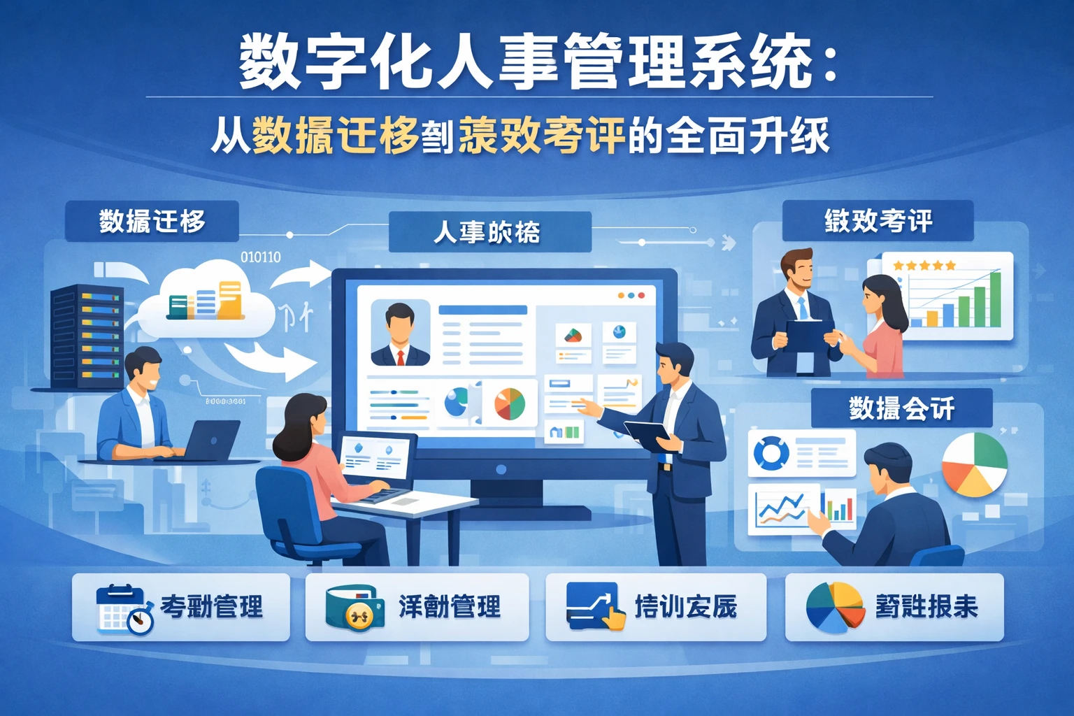 数字化人事管理系统：从数据迁移到绩效考评的全面升级