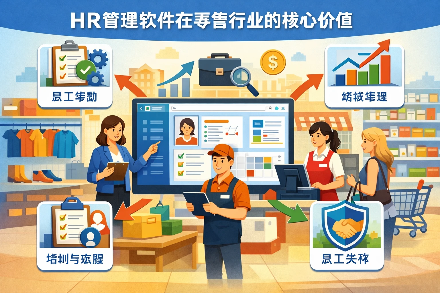 HR管理软件在零售行业的核心价值