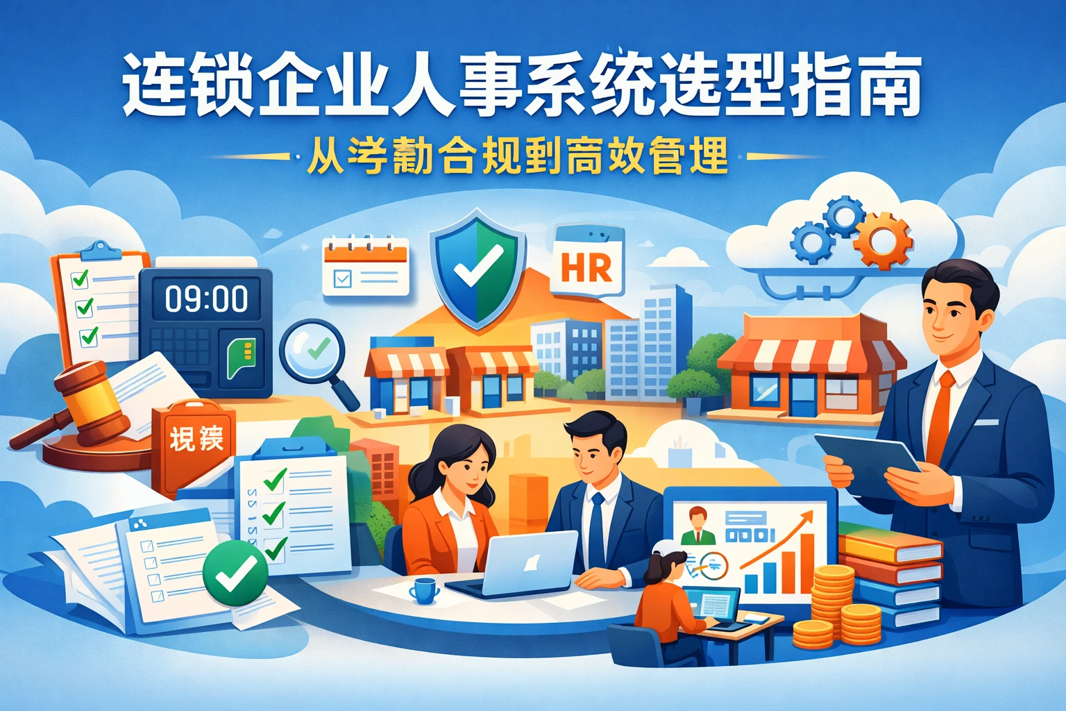 连锁企业人事系统选型指南:从考勤合规到高效管理