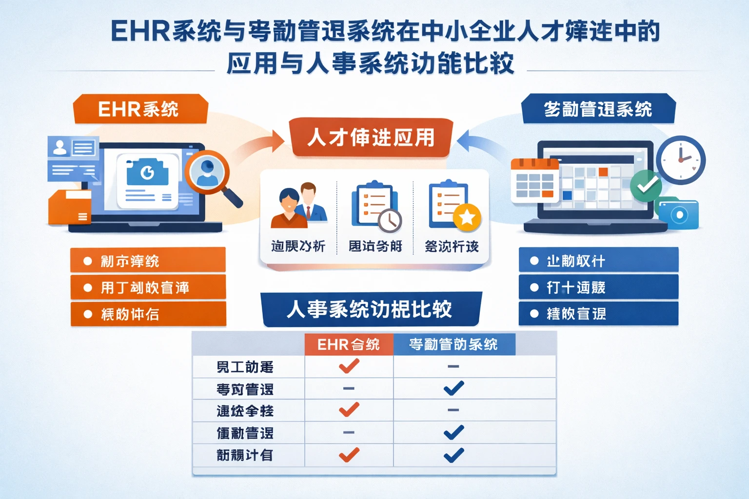 ehr系统与考勤管理系统在中小企业人才筛选中的应用与人事系统功能比较