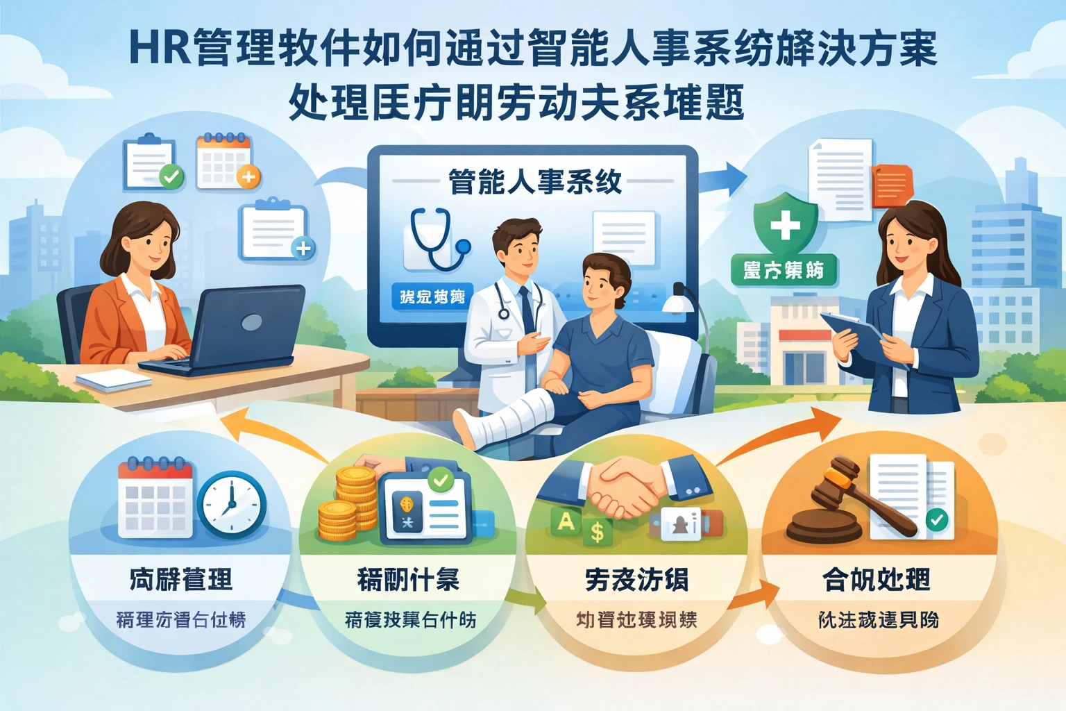 HR管理软件如何通过智能人事系统解决方案处理医疗期劳动关系难题