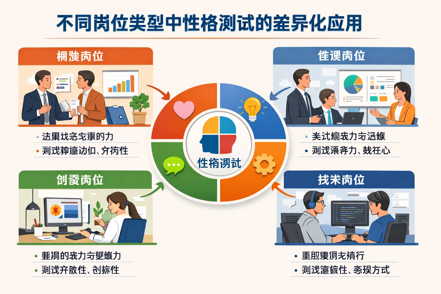 不同岗位类型中性格测试的差异化应用