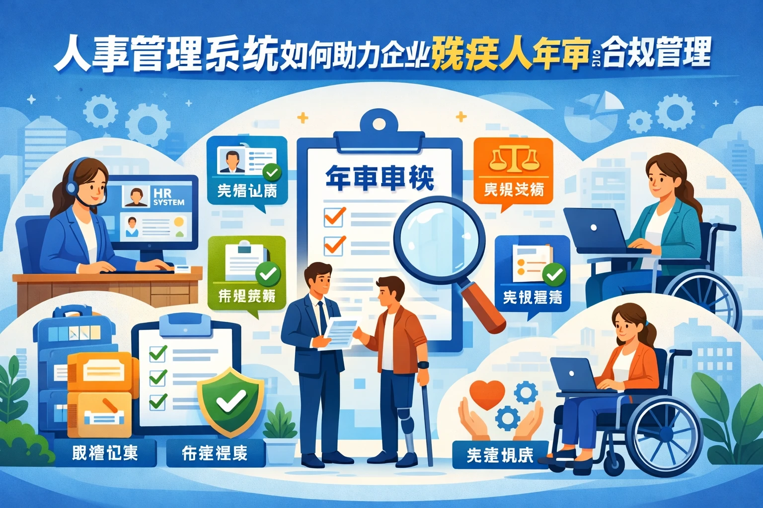 人事管理系统如何助力企业残疾人年审与合规管理