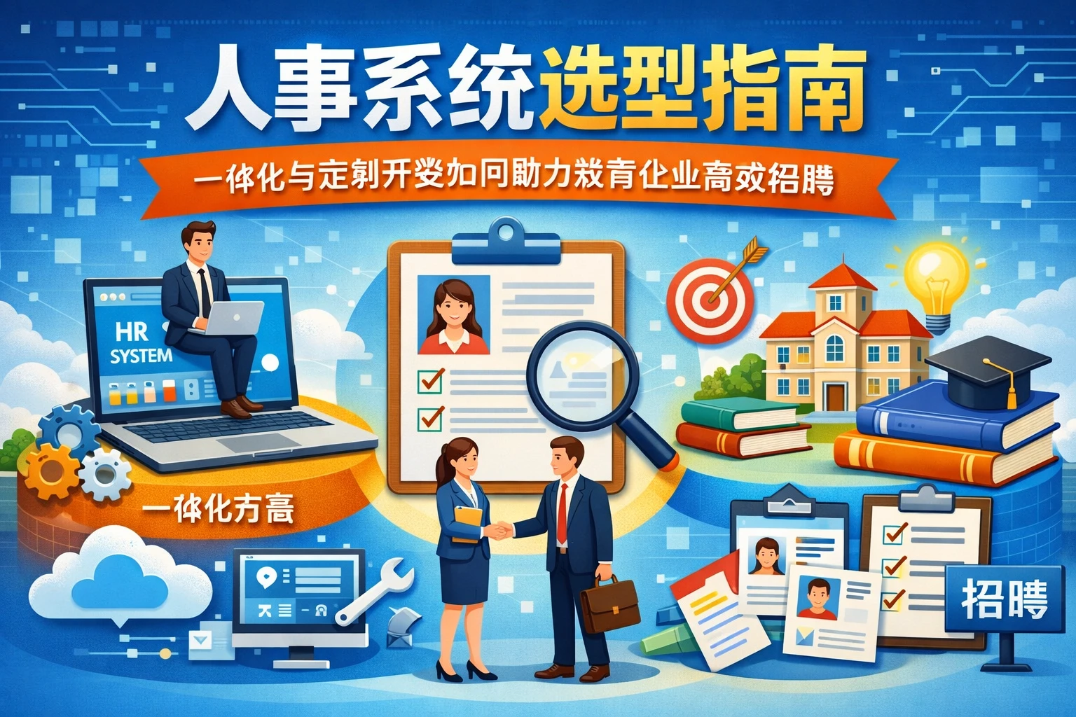 人事系统选型指南：一体化与定制开发如何助力教育企业高效招聘