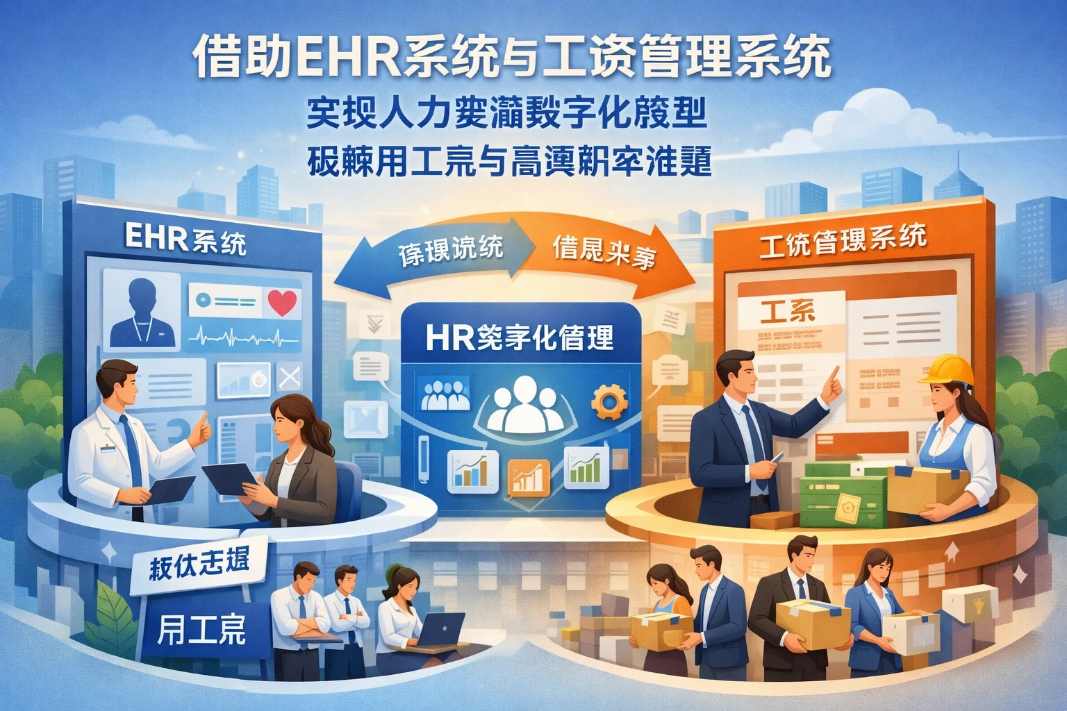 借助EHR系统与工资管理系统实现人力资源数字化转型，破解用工荒与高离职率难题