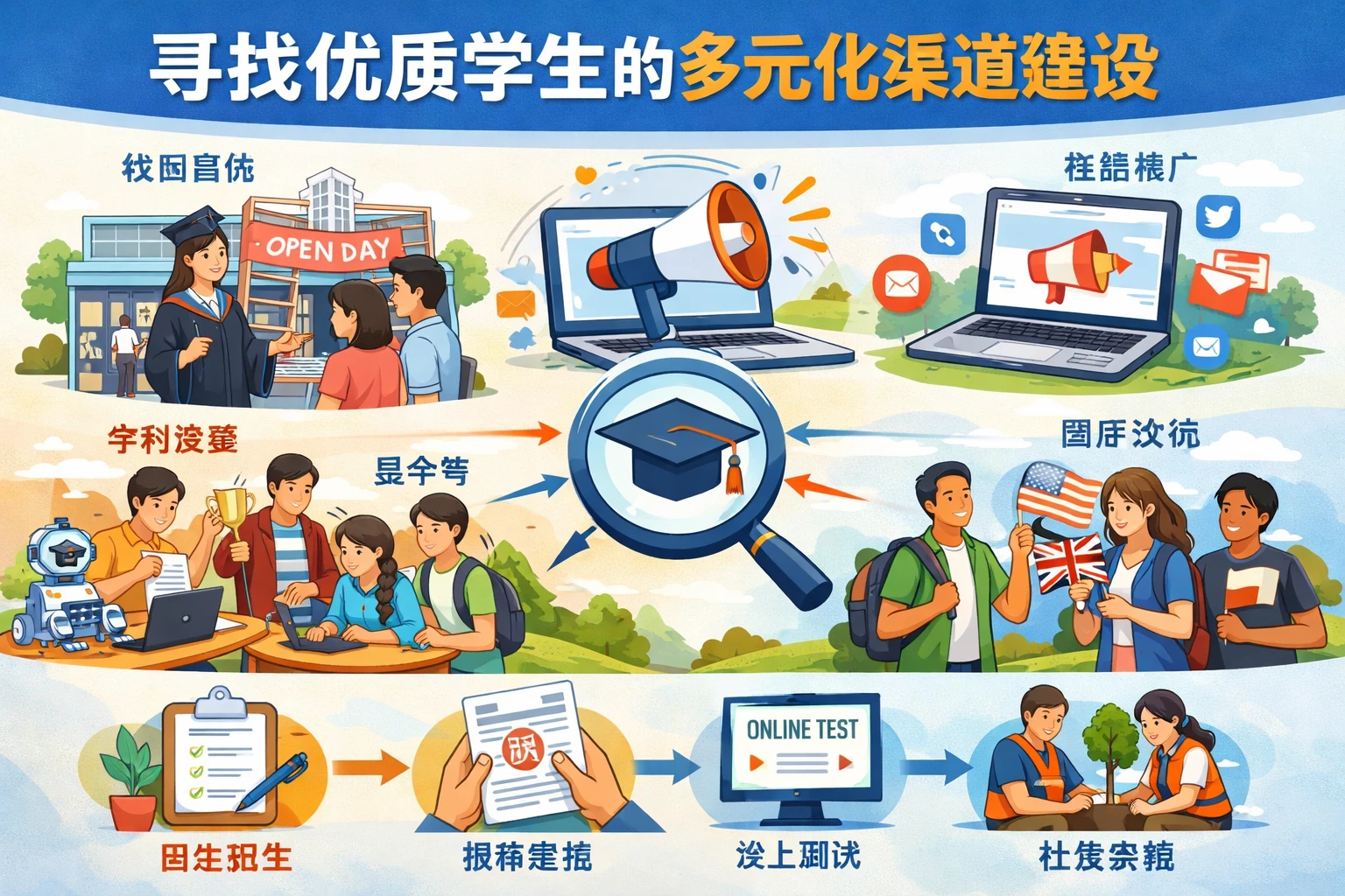 寻找优质学生的多元化渠道建设