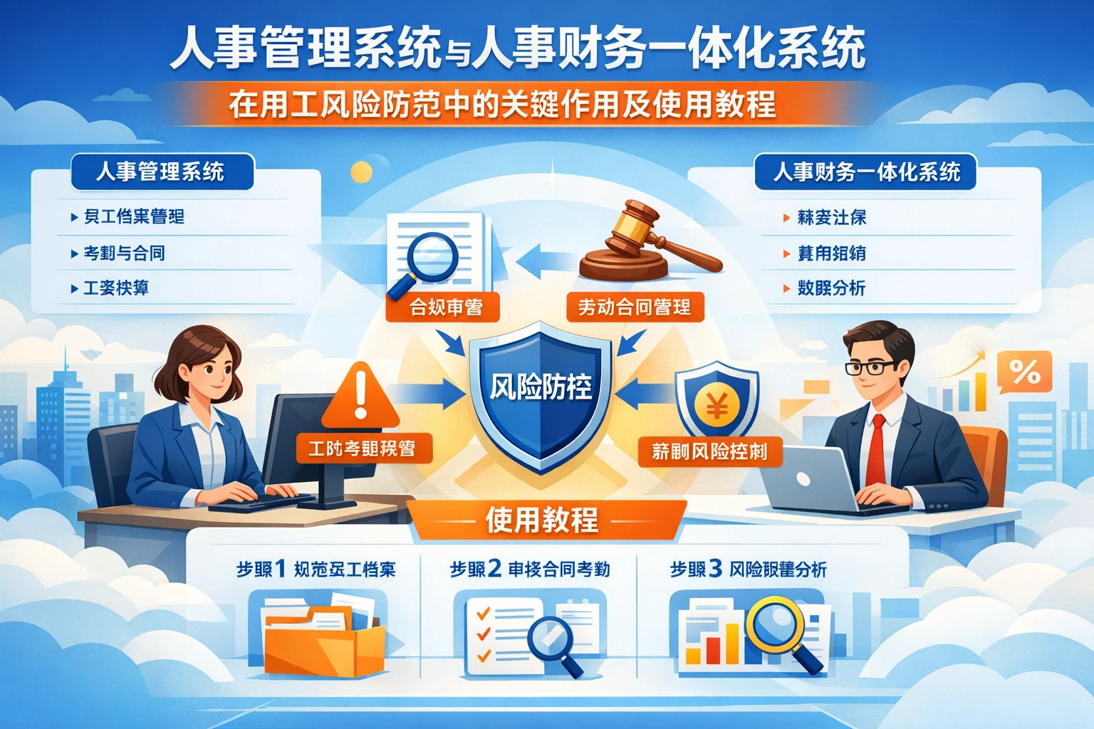 人事管理系统与人事财务一体化系统在用工风险防范中的关键作用及使用教程