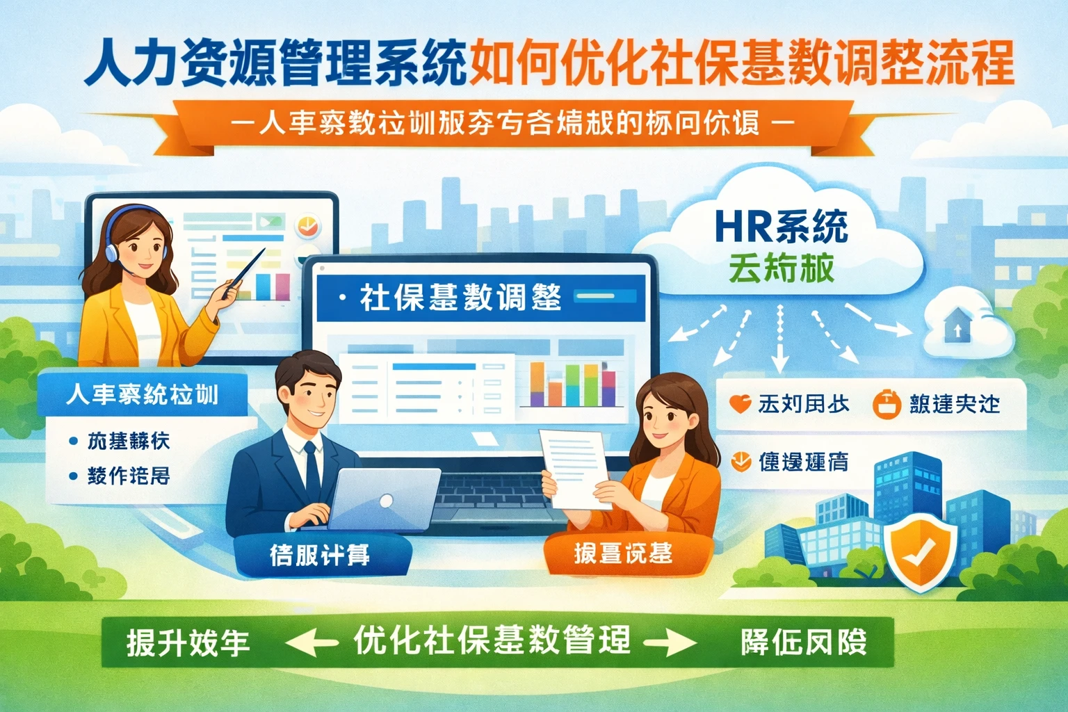 人力资源管理系统如何优化社保基数调整流程——人事系统培训服务与云端版的协同价值