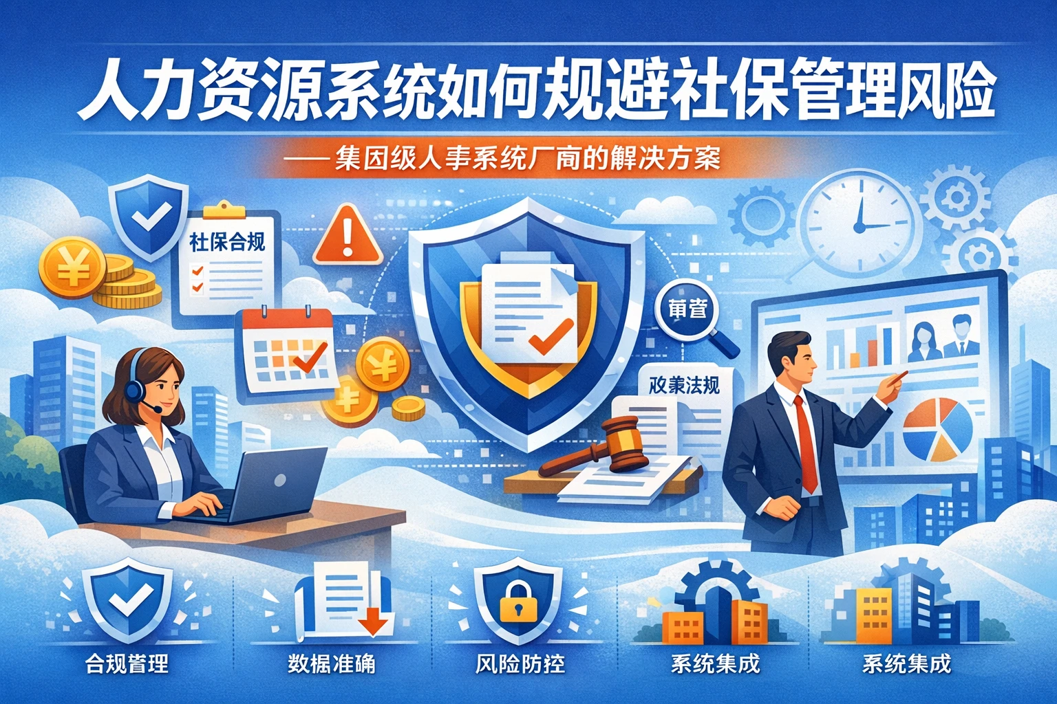 人力资源系统如何规避社保管理风险——集团级人事系统厂商的解决方案