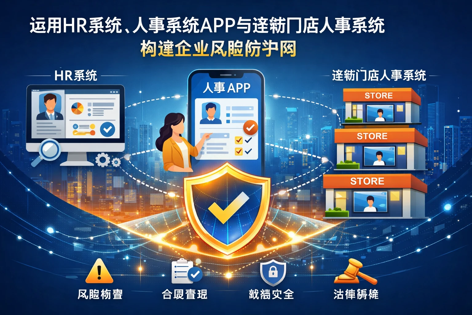 运用HR系统、人事系统APP与连锁门店人事系统构建企业风险防护网