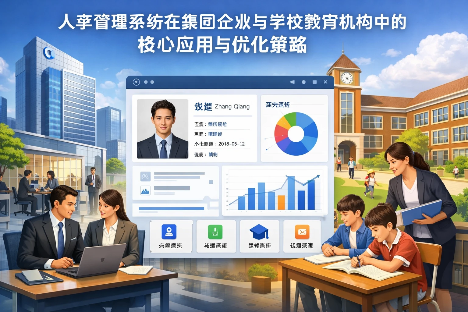 人事管理系统在集团企业与学校教育机构中的核心应用与优化策略