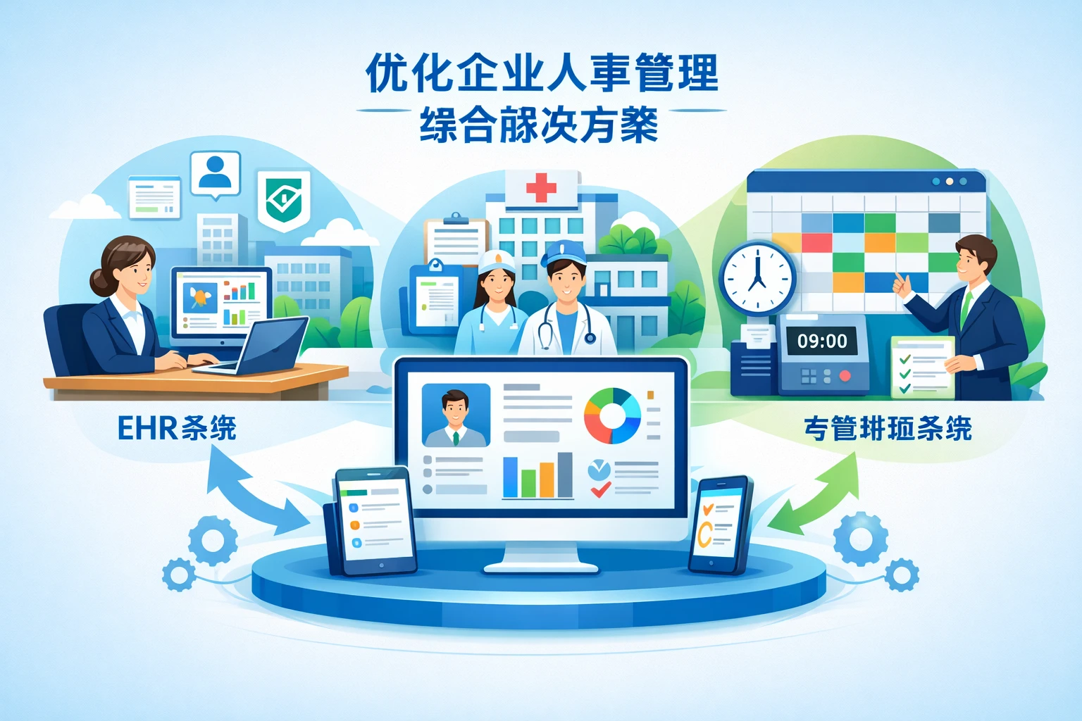 优化企业人事管理:EHR系统、医院人事系统与考勤排班系统的综合解决方案