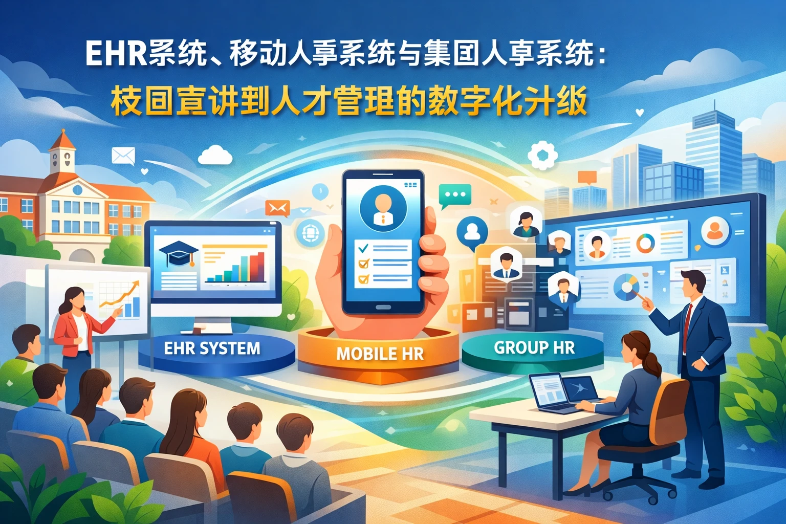 EHR系统、移动人事系统与集团人事系统:校园宣讲到人才管理的数字化升级