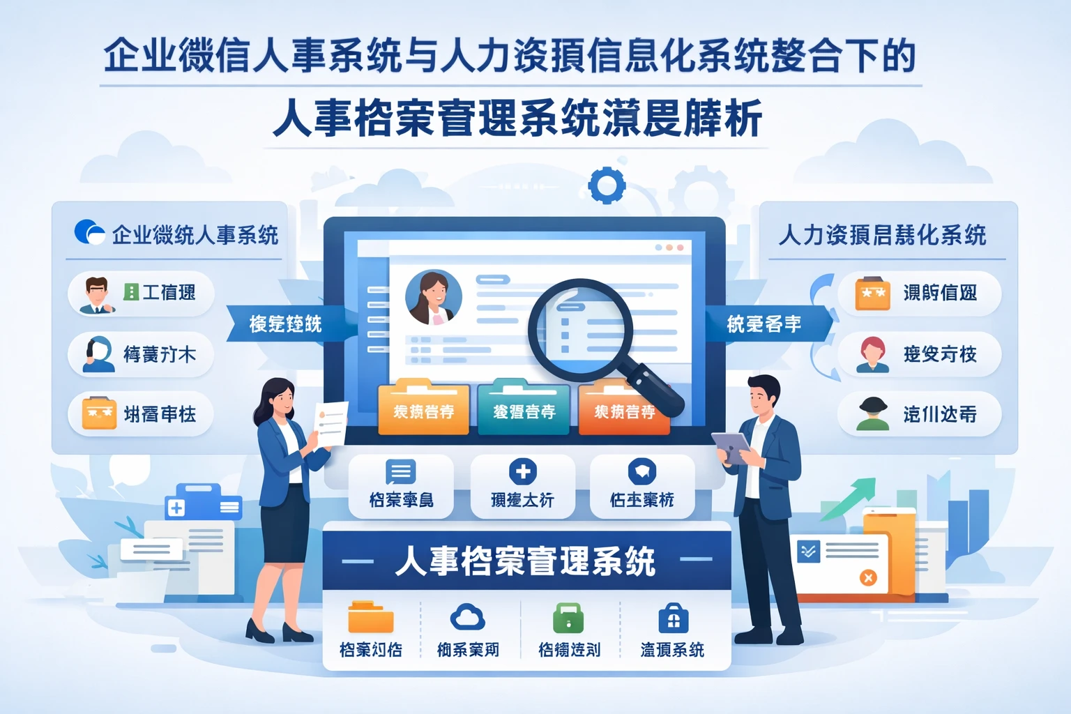 企业微信人事系统与人力资源信息化系统整合下的人事档案管理系统深度解析