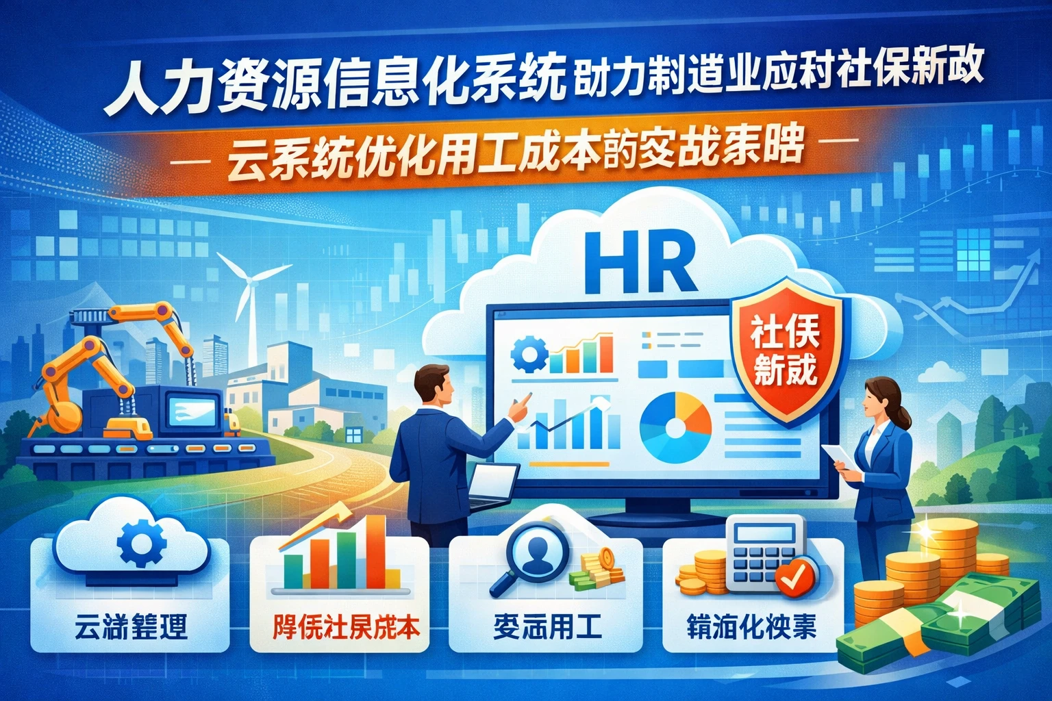 人力资源信息化系统助力制造业应对社保新政：云系统优化用工成本的实战策略