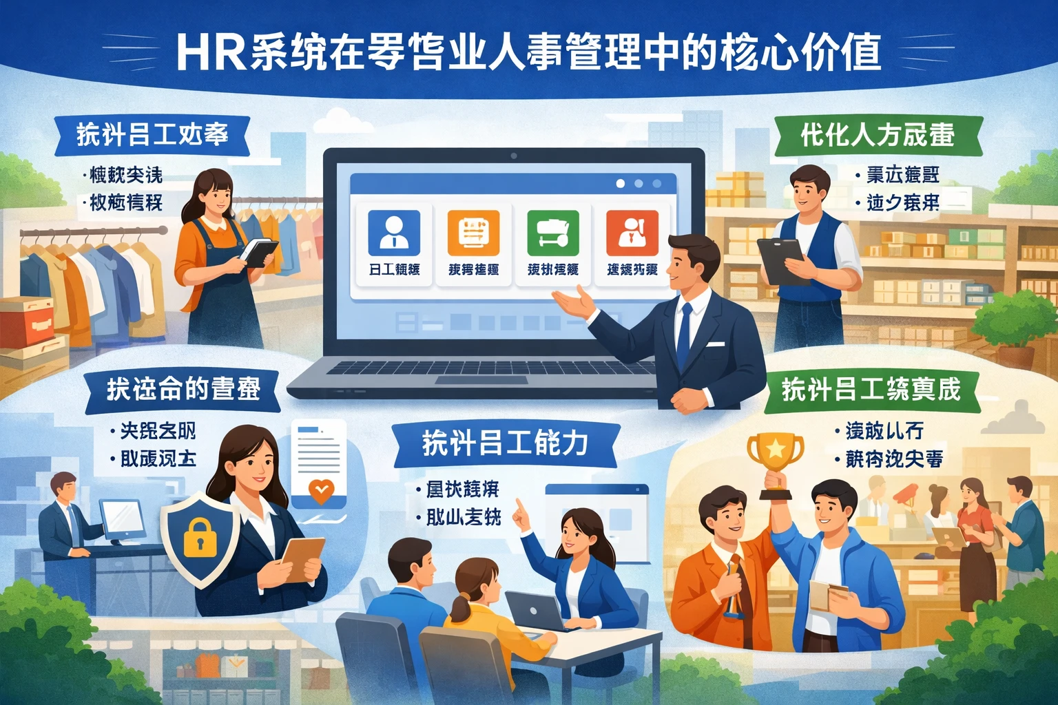 HR系统在零售业人事管理中的核心价值