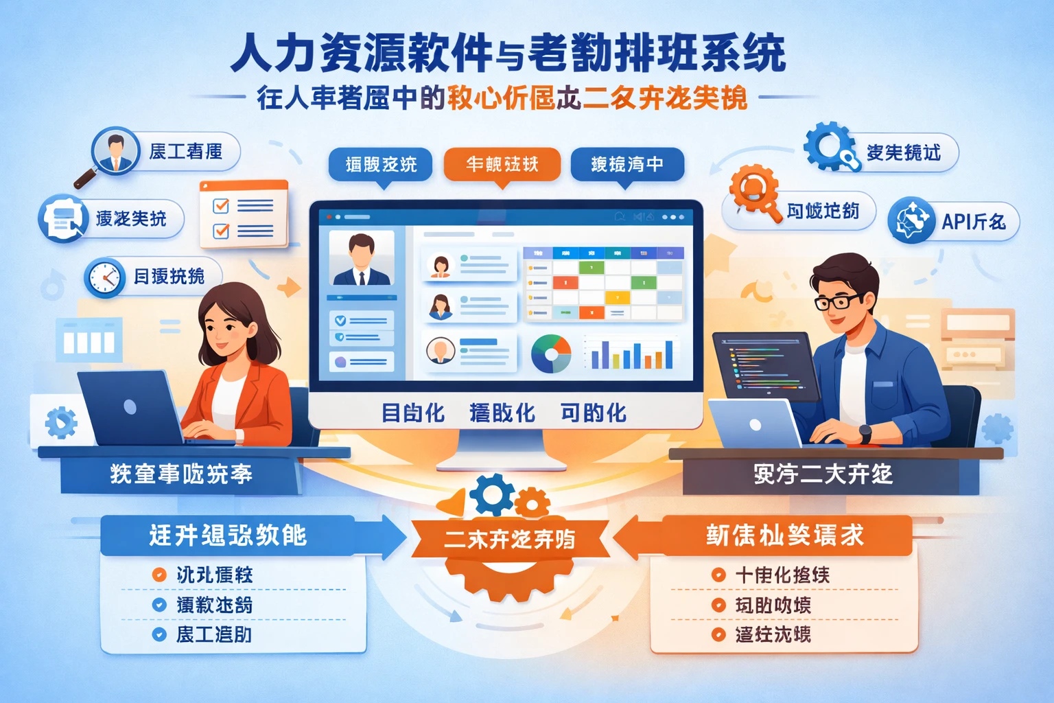 人力资源软件与考勤排班系统在人事管理中的核心价值及二次开发实践