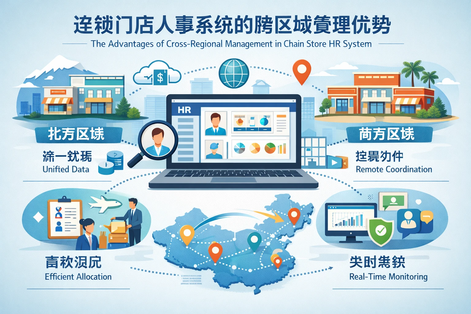 连锁门店人事系统的跨区域管理优势