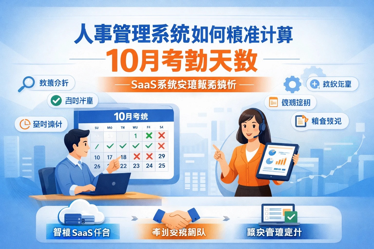 人事管理系统如何精准计算10月考勤天数——SaaS系统实施服务解析