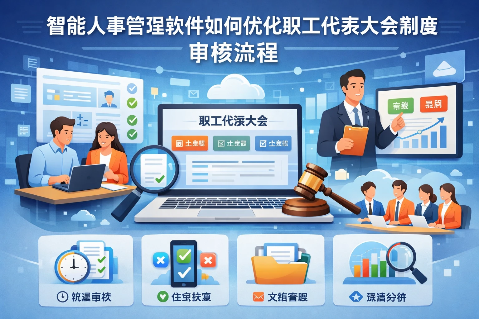 智能人事管理软件如何优化职工代表大会制度审核流程