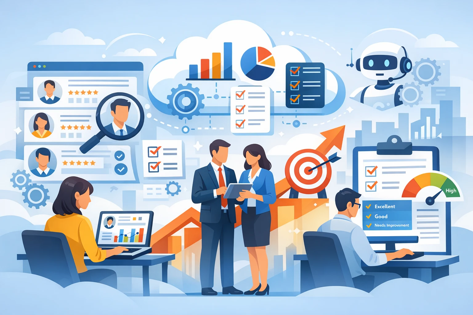 现代HR管理软件与人事云平台如何助力绩效考评系统的高效运作