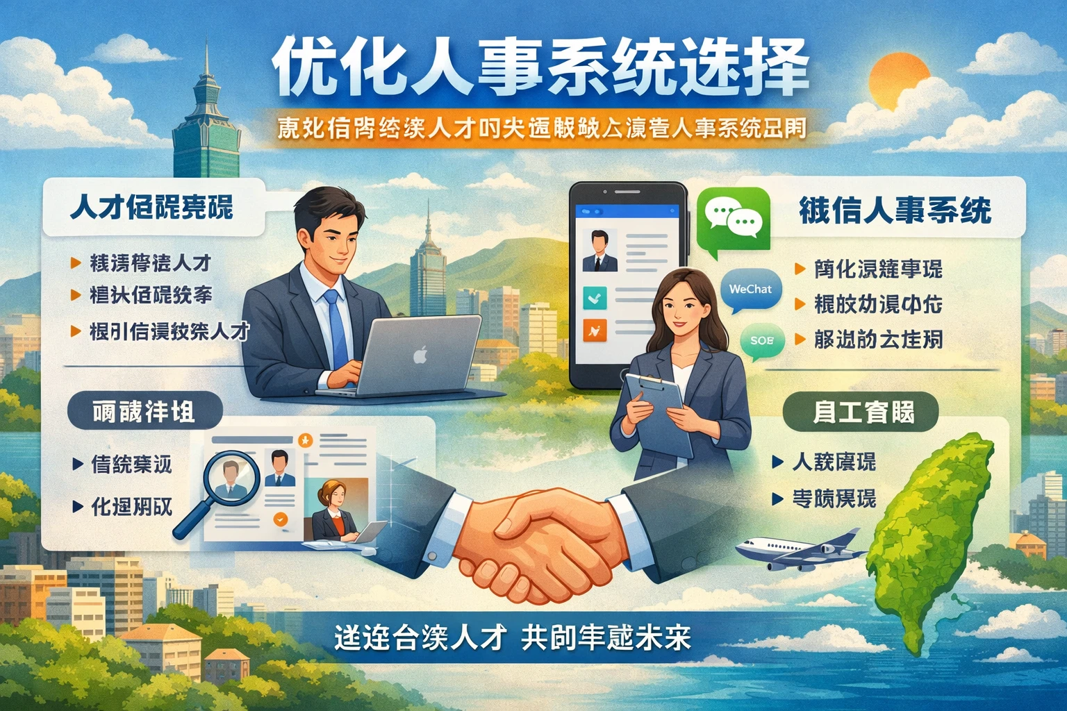 优化人事系统选择：高效招聘台湾人才的关键策略与微信人事系统应用