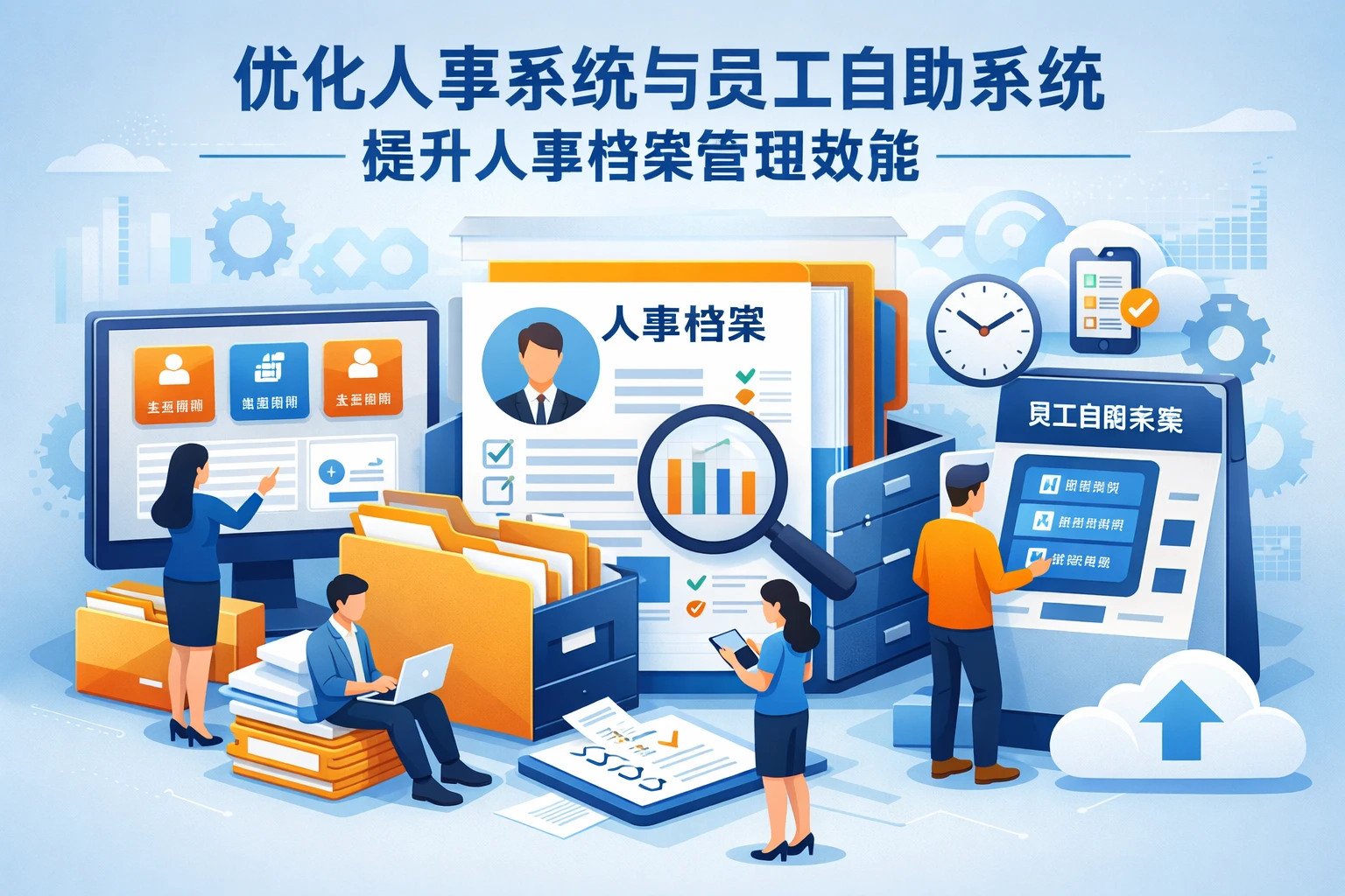 优化人事系统与员工自助系统，提升人事档案管理效能