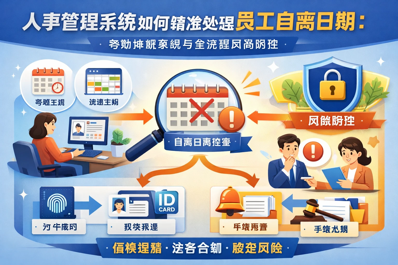人事管理系统如何精准处理员工自离日期：考勤排班系统与全流程风险防控