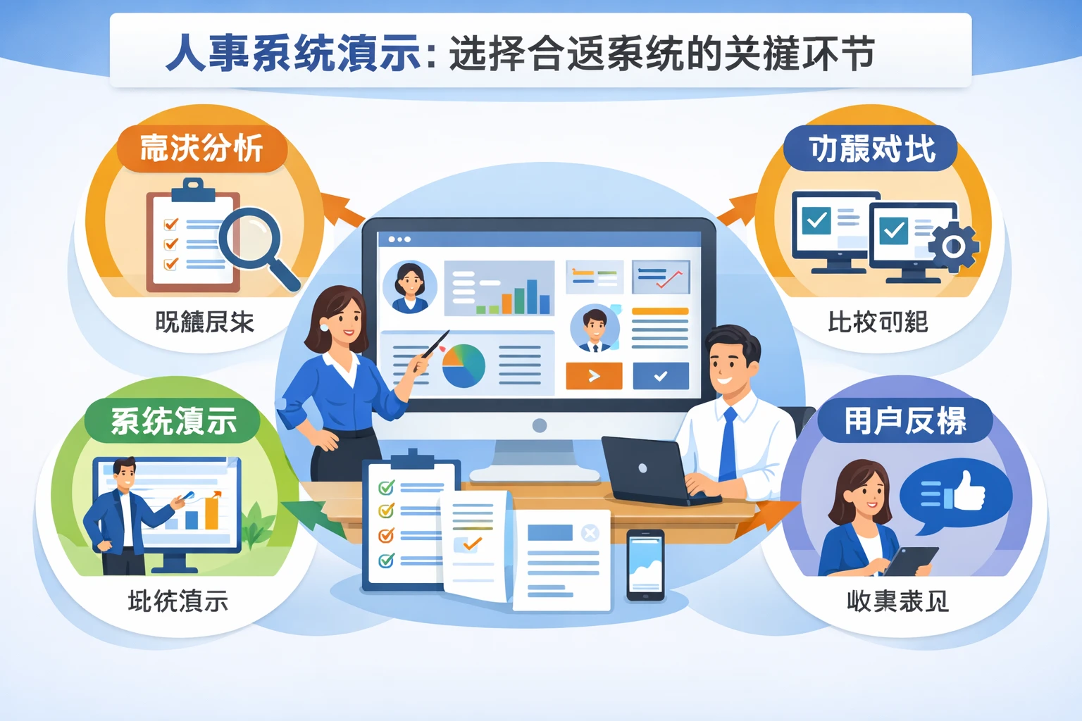 人事系统演示：选择合适系统的关键环节