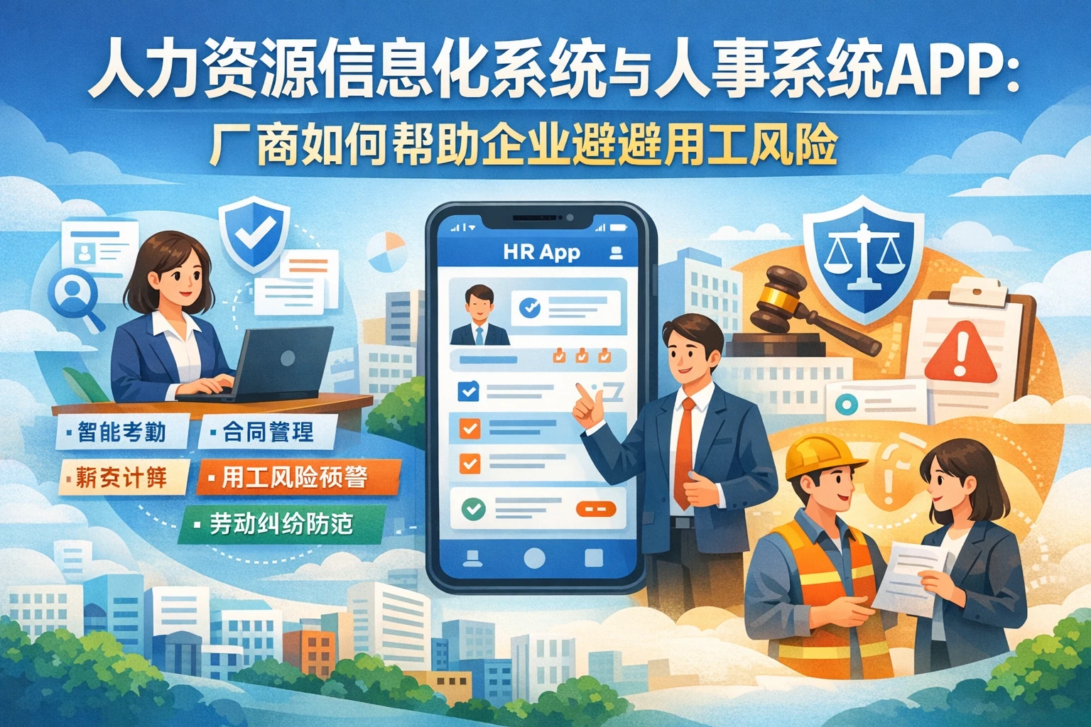 人力资源信息化系统与人事系统APP：厂商如何帮助企业规避用工风险
