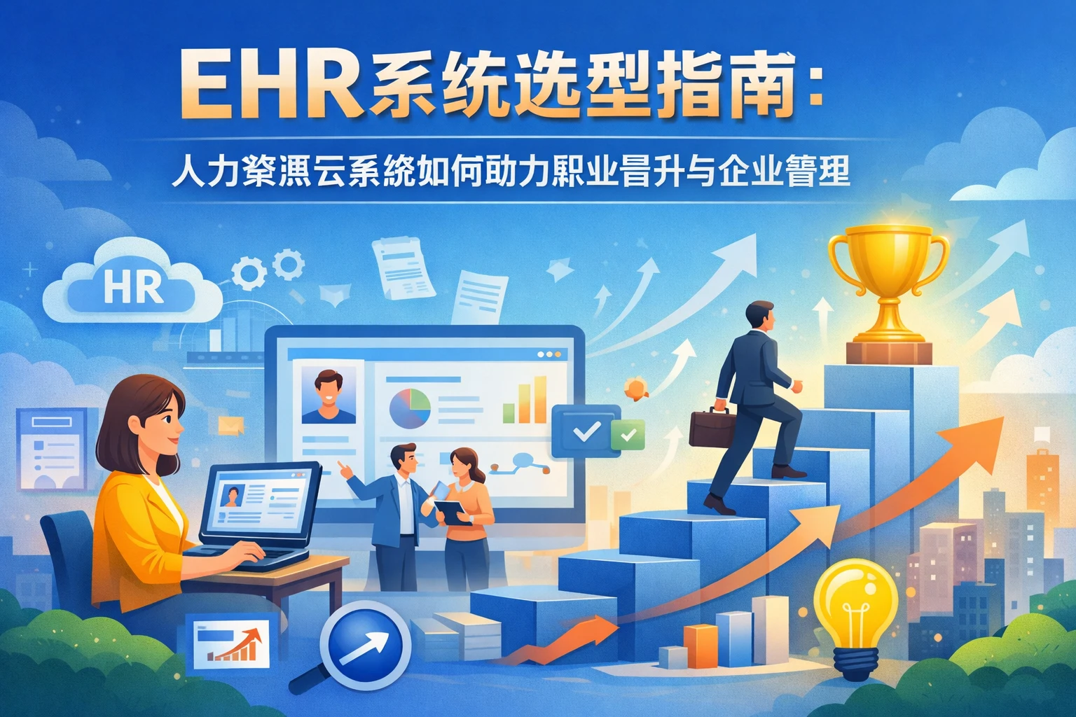 EHR系统选型指南：人力资源云系统如何助力职业晋升与企业管理