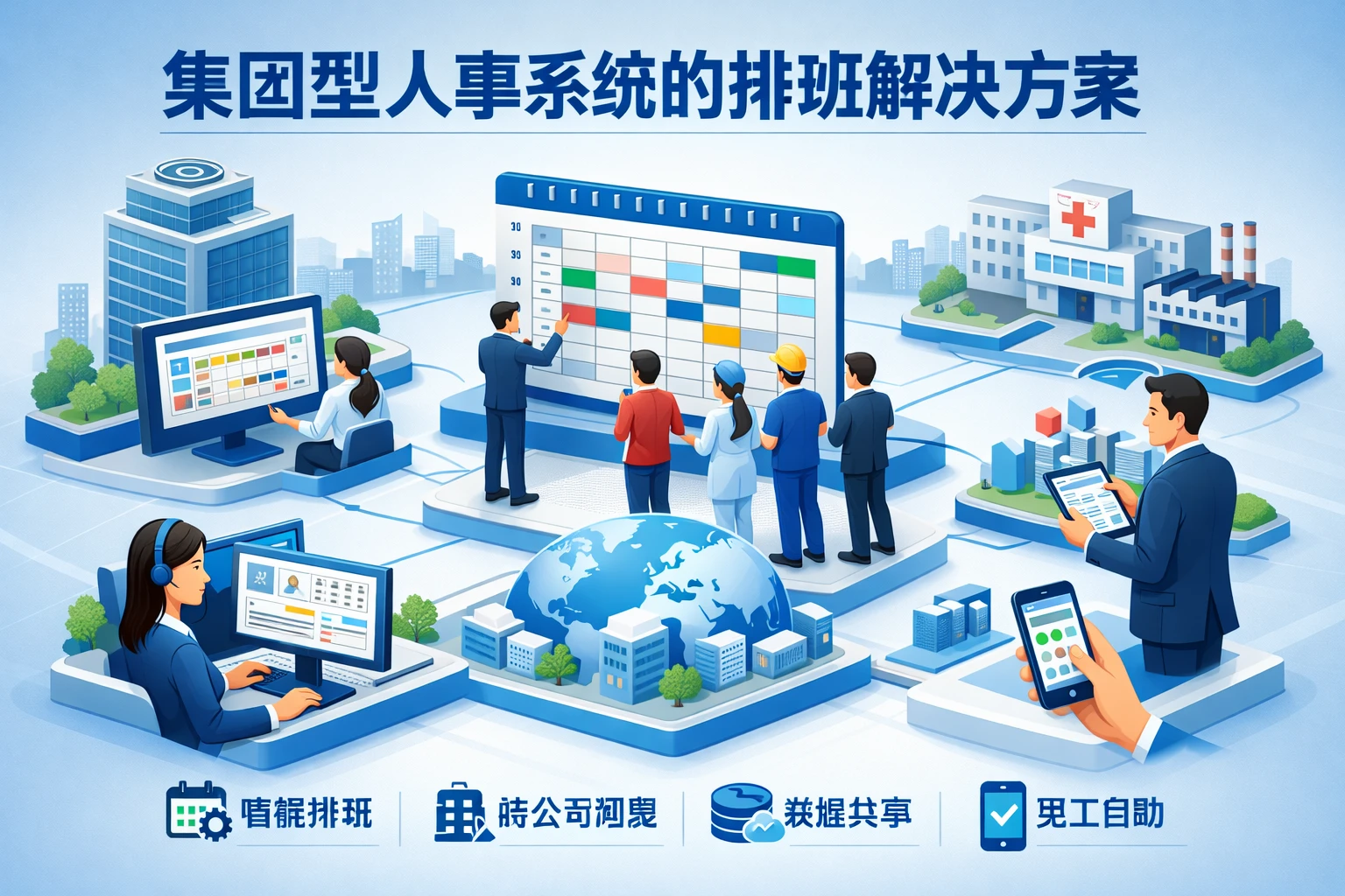 集团型人事系统的排班解决方案