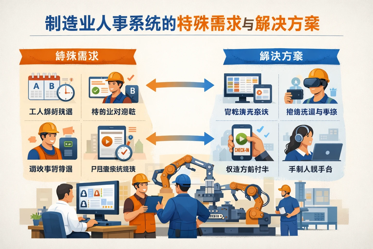 制造业人事系统的特殊需求与解决方案