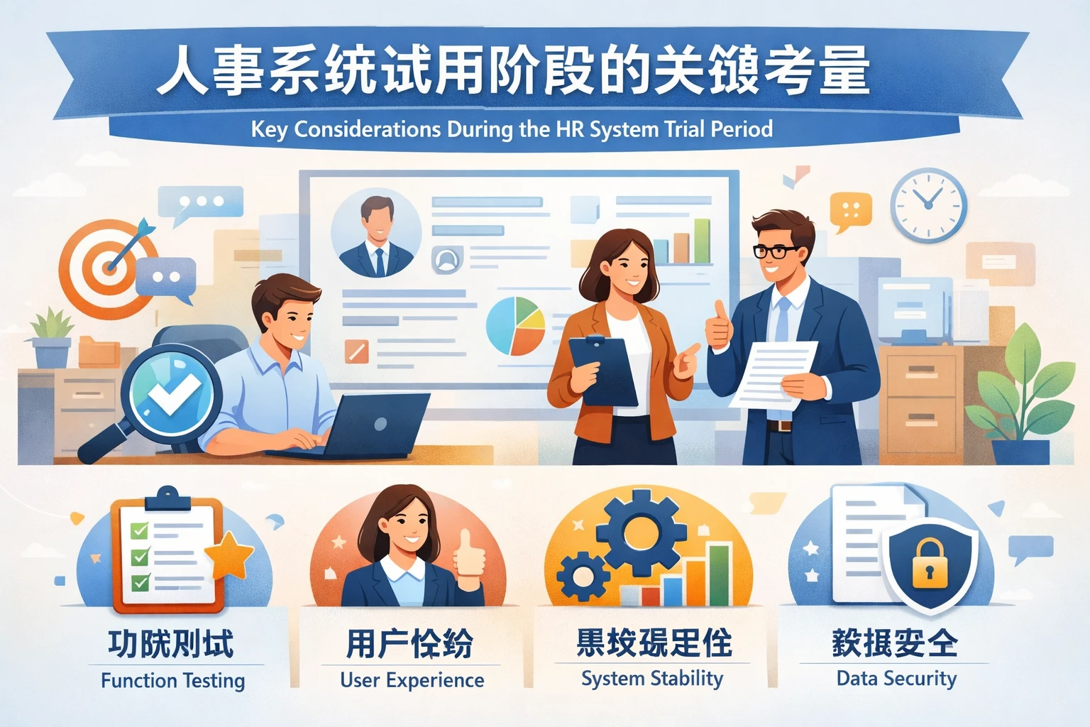 人事系统试用阶段的关键考量
