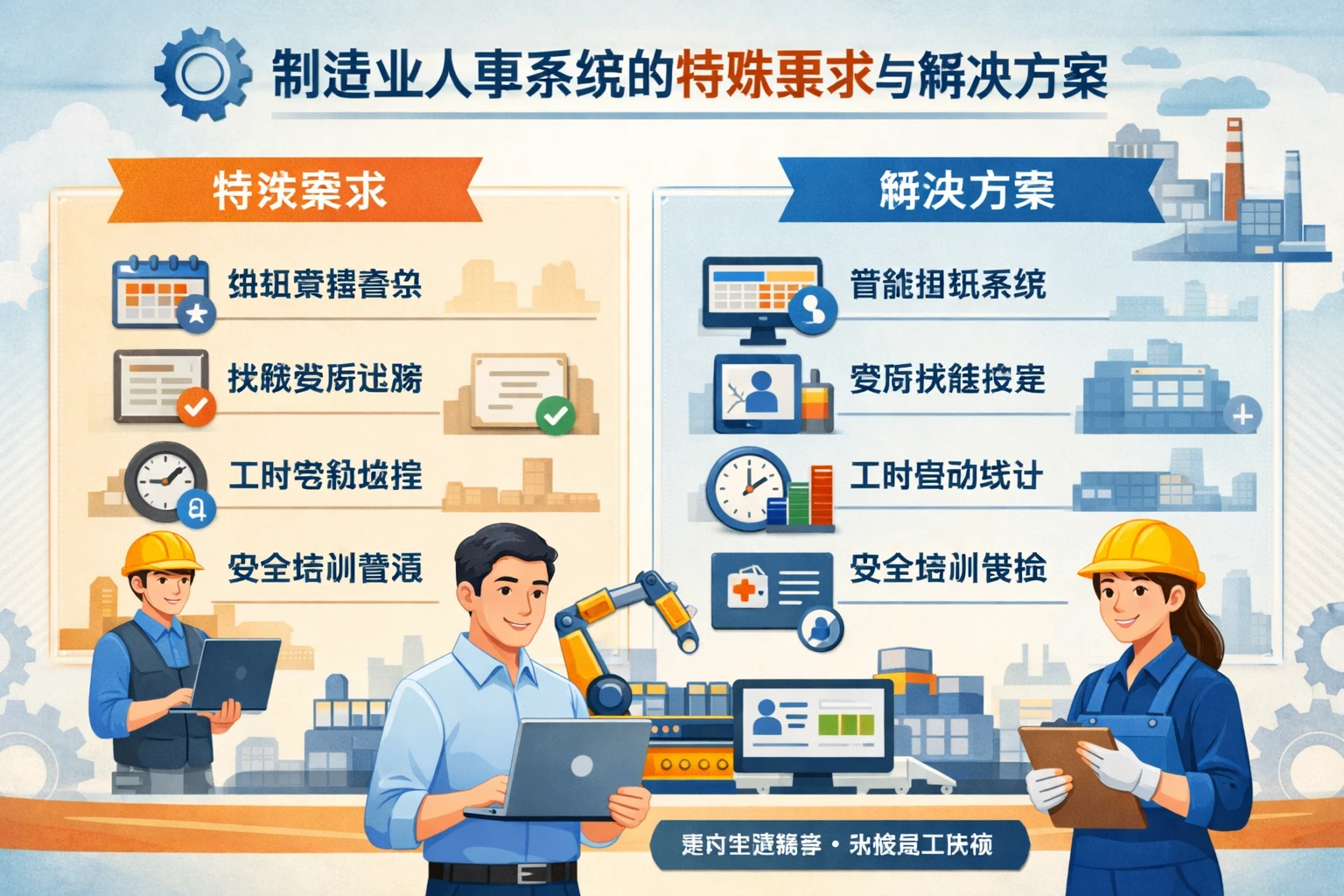制造业人事系统的特殊要求与解决方案