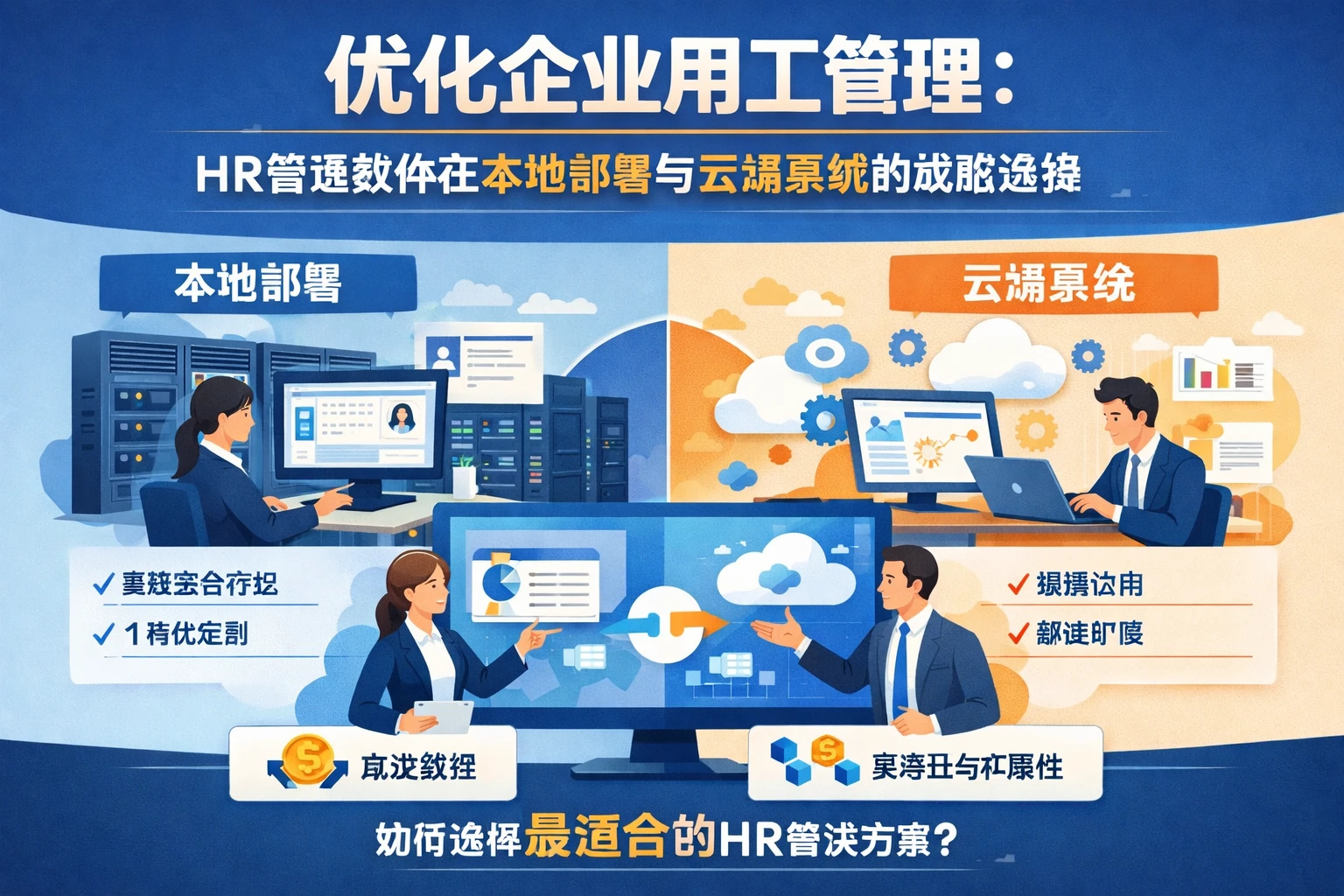 优化企业用工管理:HR管理软件在本地部署与云端系统的战略选择