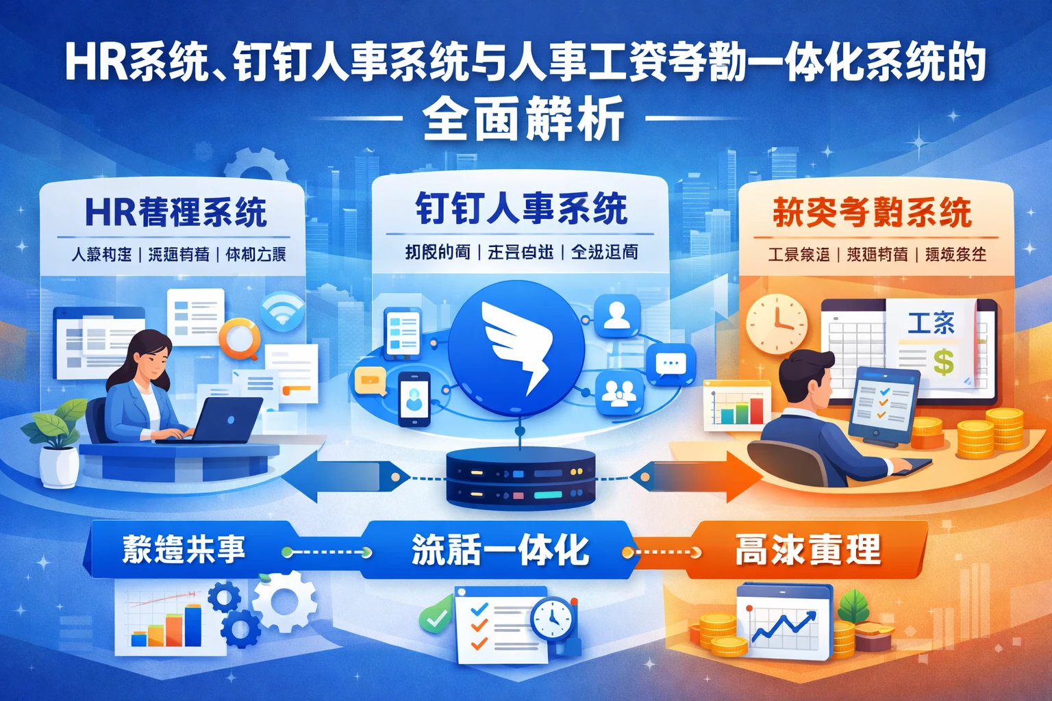 HR系统、钉钉人事系统与人事工资考勤一体化系统的全面解析