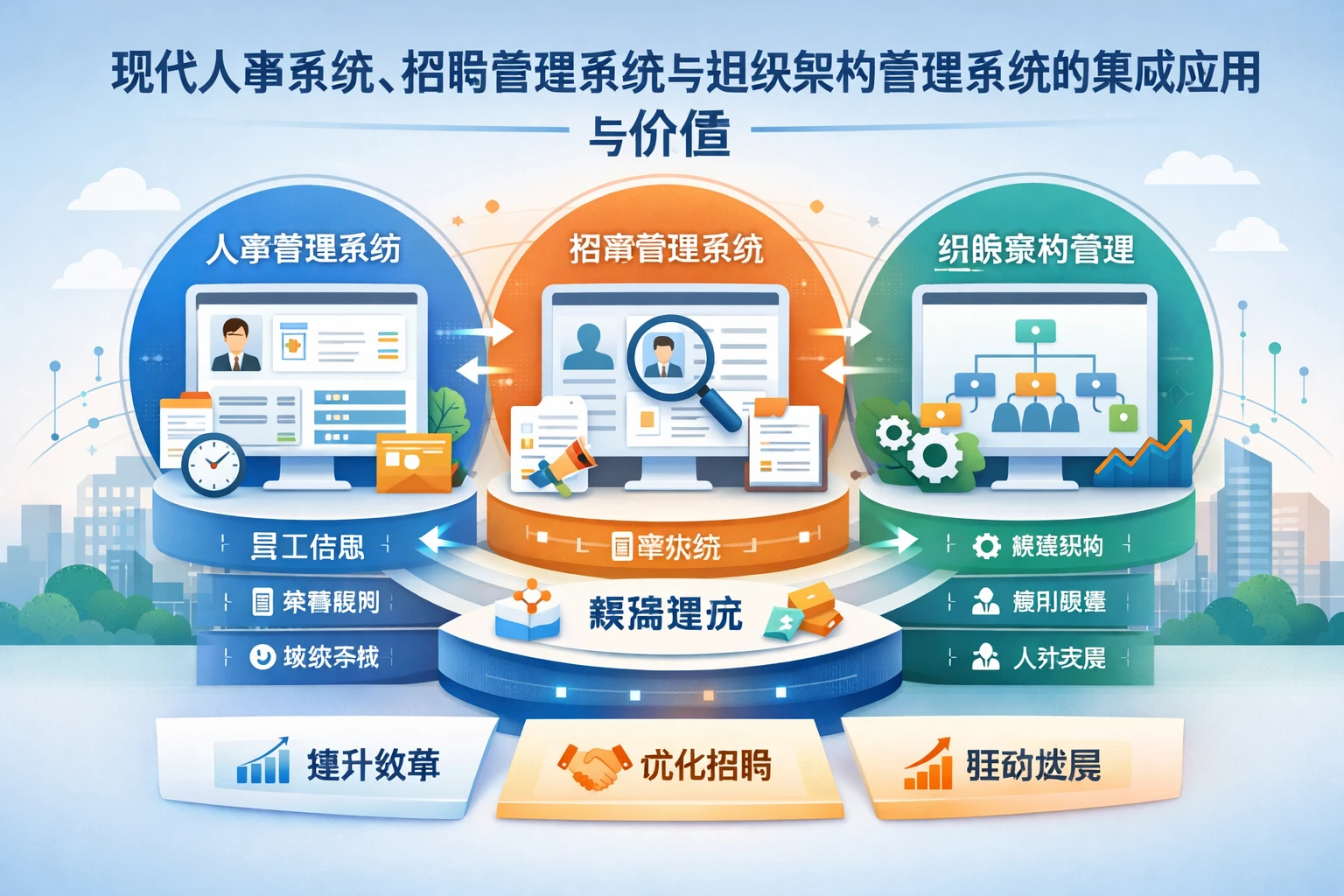 现代人事系统、招聘管理系统与组织架构管理系统的集成应用与价值