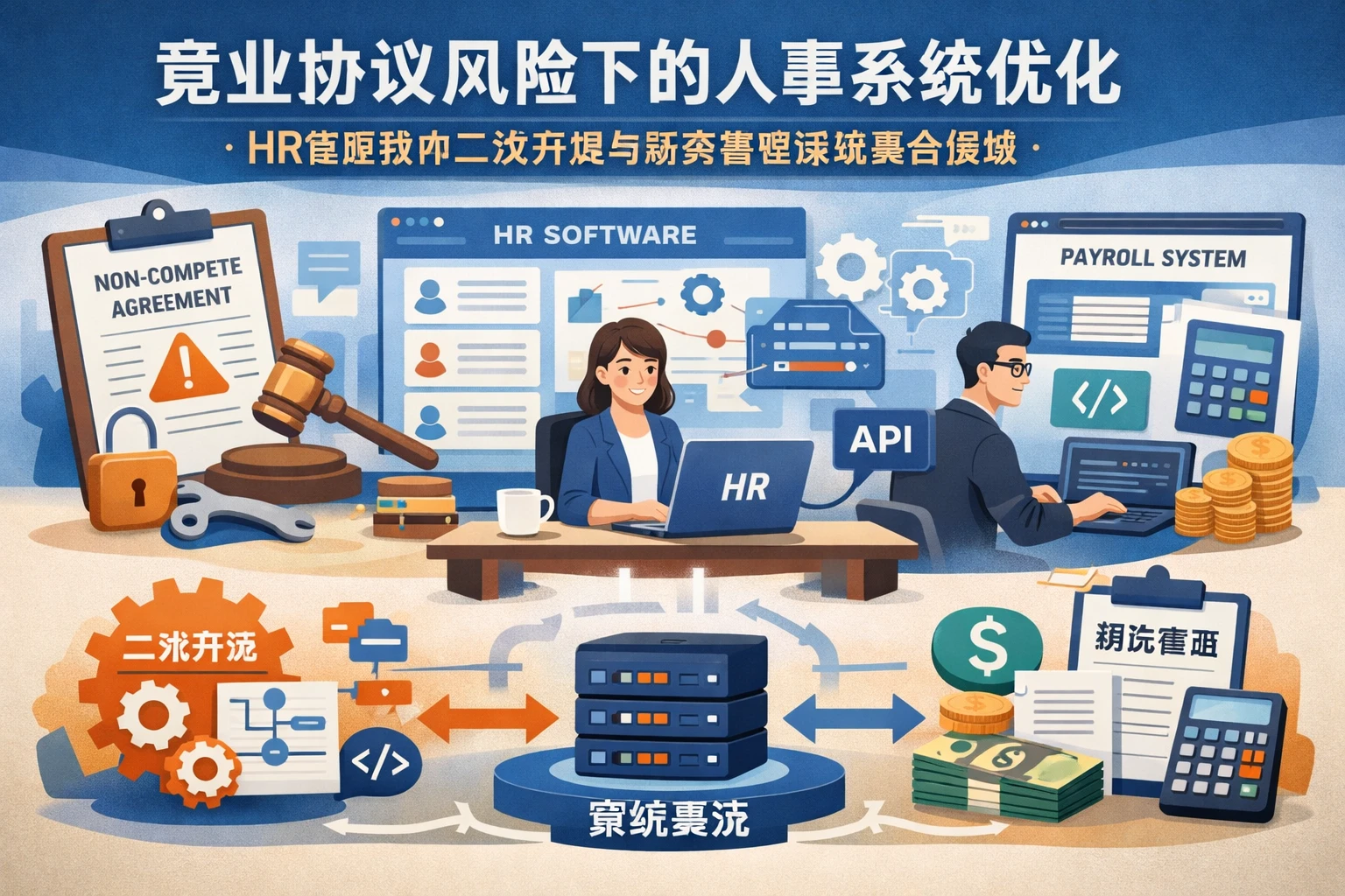 竞业协议风险下的人事系统优化：HR管理软件二次开发与薪资管理系统整合策略