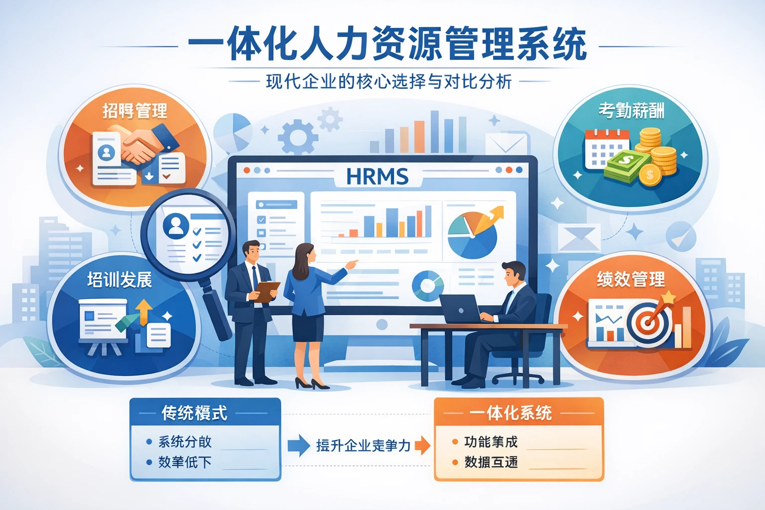 一体化人力资源管理系统：现代企业的核心选择与对比分析
