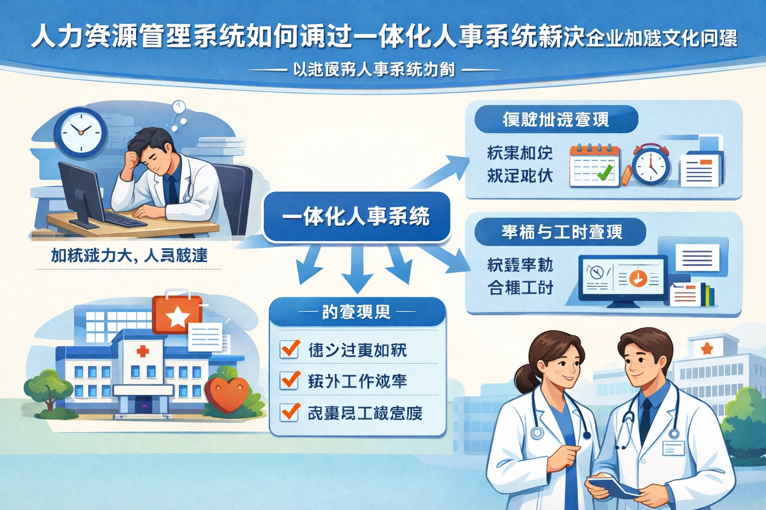 人力资源管理系统如何通过一体化人事系统解决企业加班文化问题——以医院人事系统为例