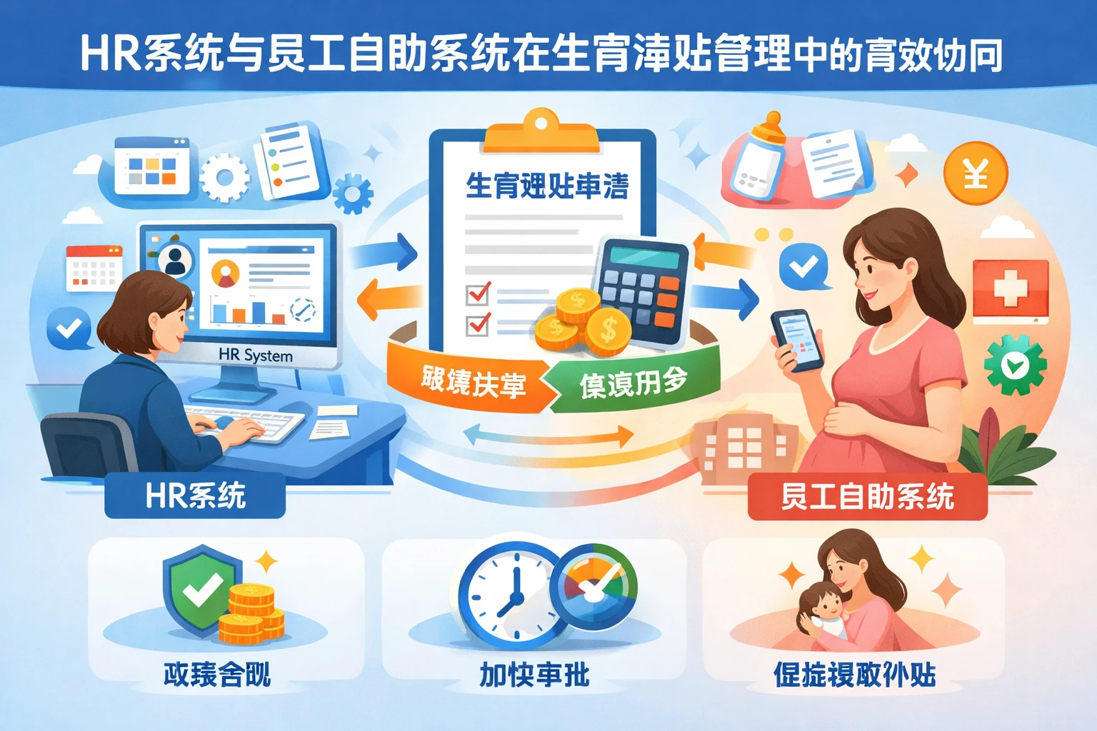 HR系统与员工自助系统在生育津贴管理中的高效协同