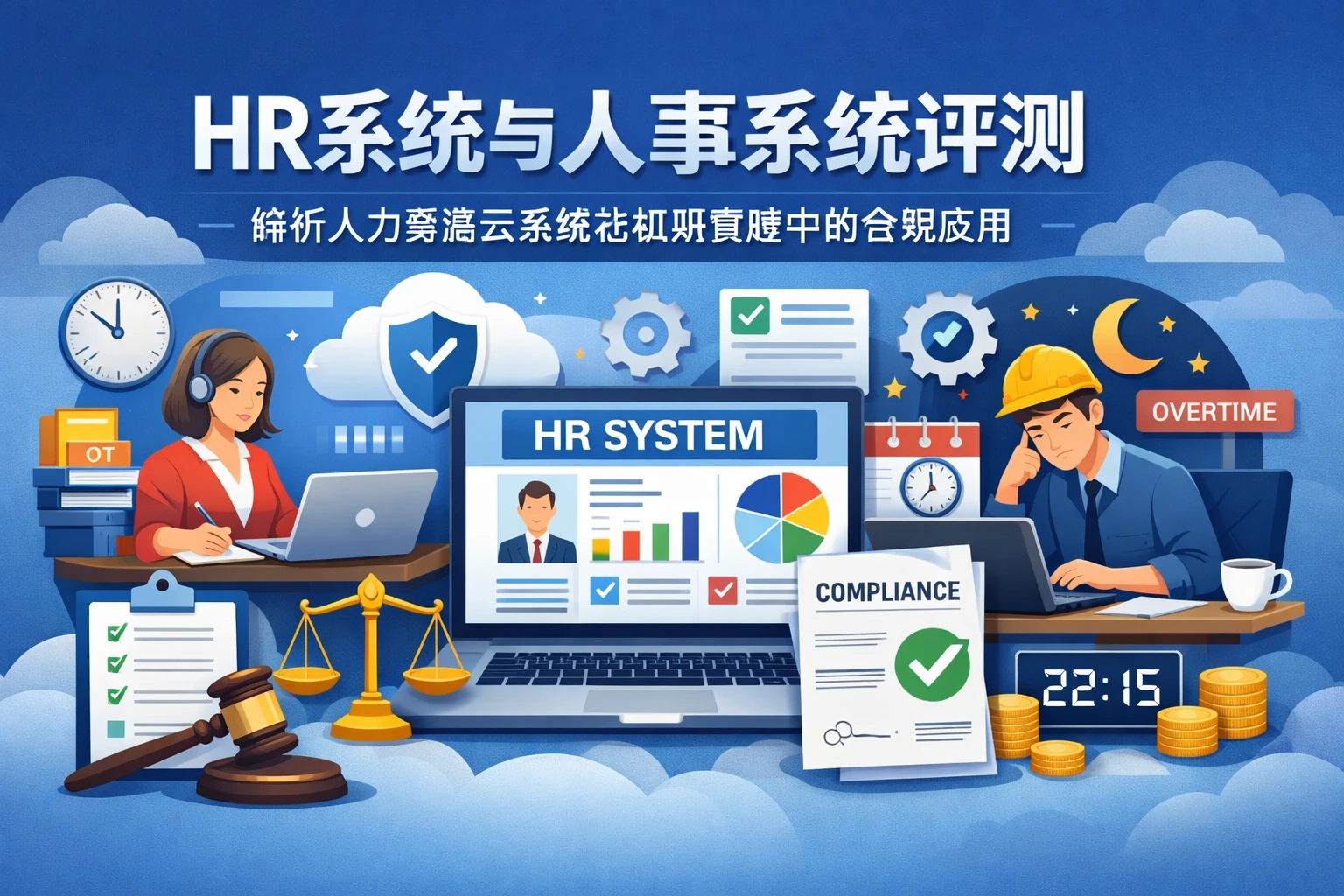 HR系统与人事系统评测：解析人力资源云系统在加班管理中的合规应用