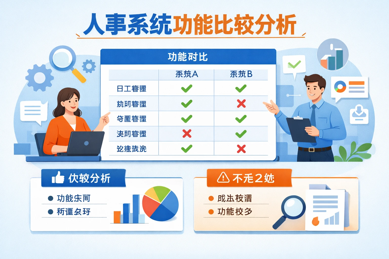 人事系统功能比较分析