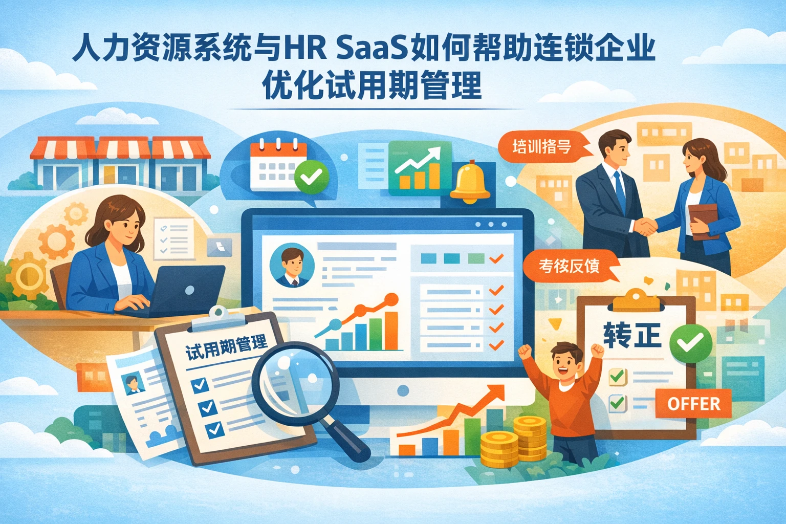 人力资源系统与HR SaaS如何帮助连锁企业优化试用期管理