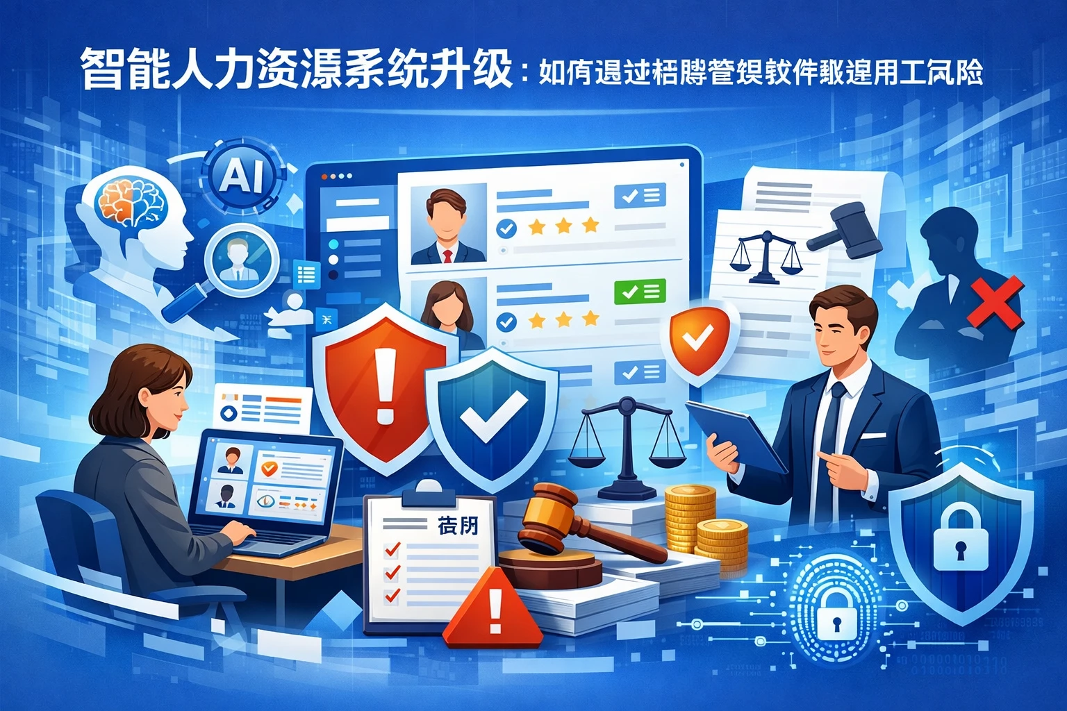 智能人力资源系统升级：如何通过招聘管理软件规避用工风险