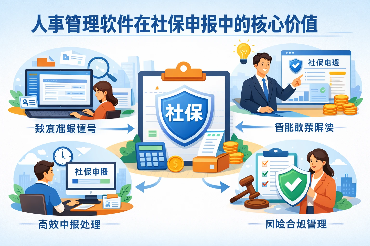 人事管理软件在社保申报中的核心价值